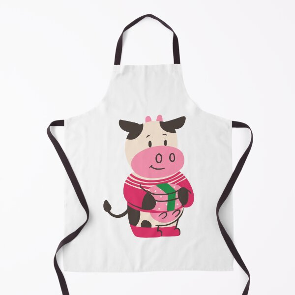 Item preview, Vacas Kawaii in white and pink designed and sold by BahiaStyle.