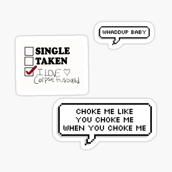 Corpse Husband Aufkleber Set Sticker