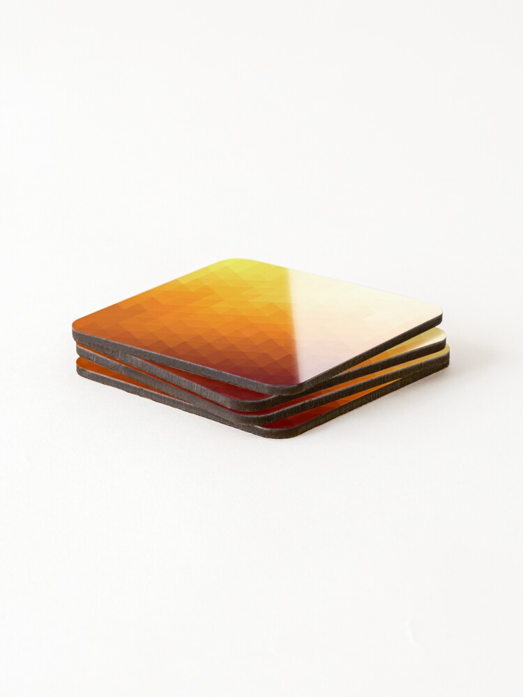 Thumbnail 4 of 5, Coasters (Set of 4), Abstract Triangle Geometric Pattern designed and sold by KammilDesigns.
