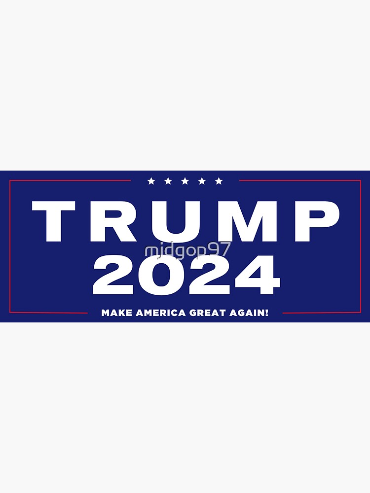 Thumbnail 3 of 3, Sticker, Trump 2024 designed and sold by mjdgop97.