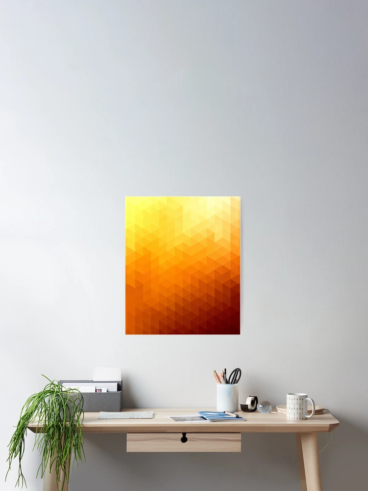 Thumbnail 2 of 3, Poster, Abstract Triangle Geometric Pattern designed and sold by KammilDesigns.
