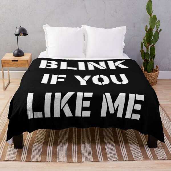 Item preview, Blink If You Like Me Essential T-Shirt, funny t-shirts & stickers and hoodies.. designed and sold by Aleekr1.