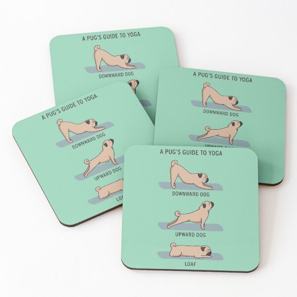 Item preview, A Pugs Guide to Yoga - Three poses designed and sold by FabiolaSantos.