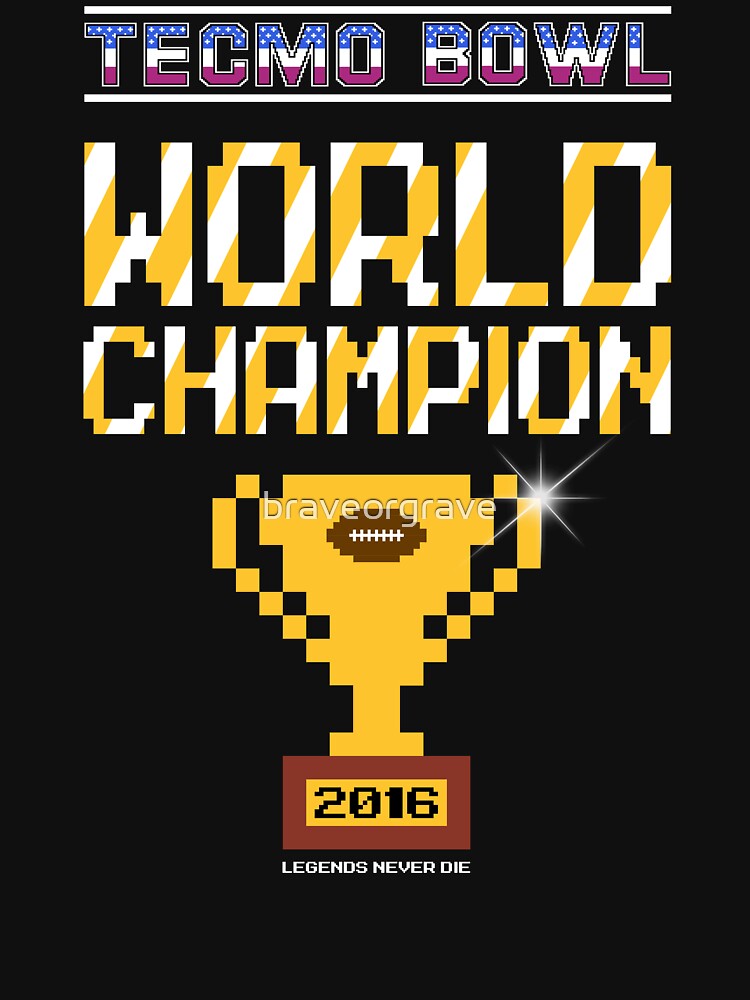 Tecmo Bowl Champion Tee - Front Design