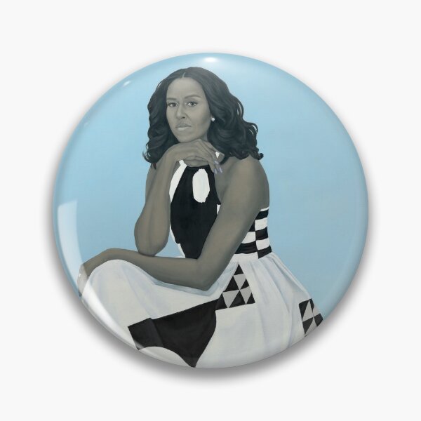 Item preview, Michelle Obama Portrait for the National Gallery designed and sold by dianakhimey.
