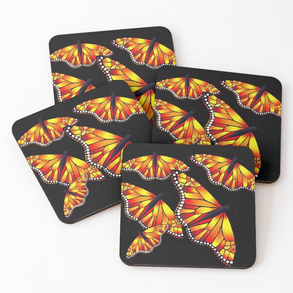 Item preview, Flutterbies on black designed and sold by maggieDAS.