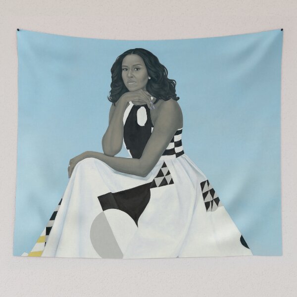 Item preview, Michelle Obama Portrait for the National Gallery designed and sold by dianakhimey.