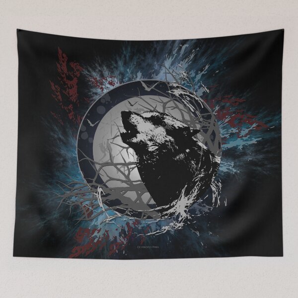 Item preview, Howling wolf graphic style designed and sold by Destroyed-Pixel.
