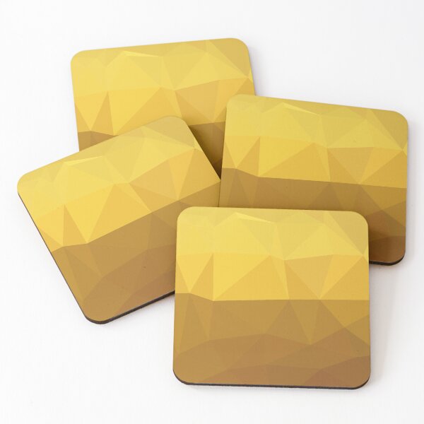 Item preview, Gold Polygon Geometric Pattern designed and sold by KammilDesigns.