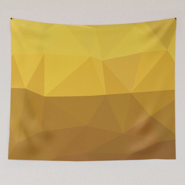 Item preview, Gold Polygon Geometric Pattern designed and sold by KammilDesigns.