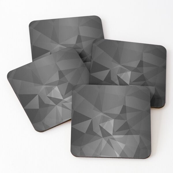 Item preview, Greyscale Polygon Geometric Pattern designed and sold by KammilDesigns.