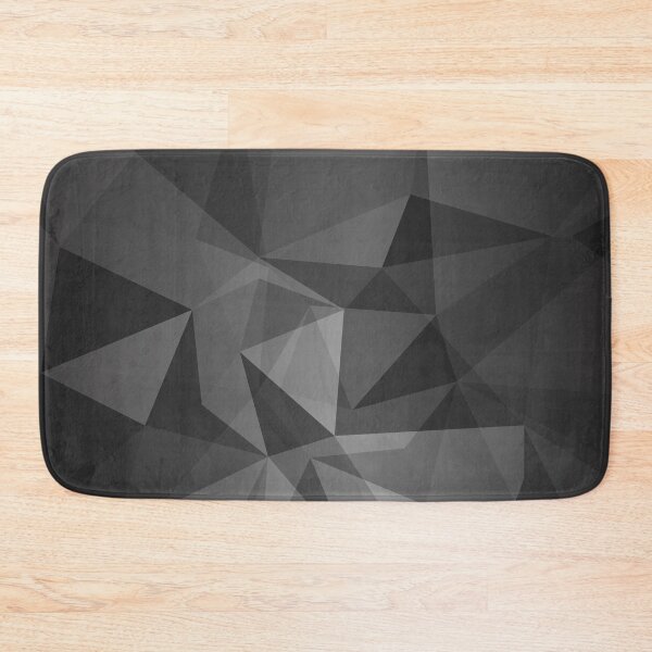 Item preview, Greyscale Polygon Geometric Pattern designed and sold by KammilDesigns.