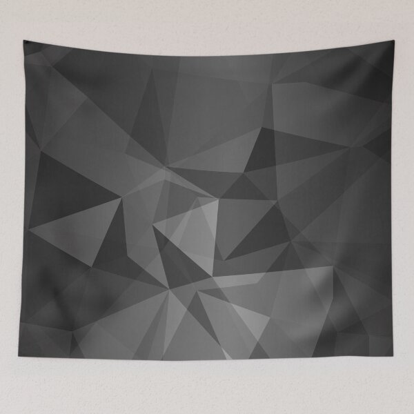 Item preview, Greyscale Polygon Geometric Pattern designed and sold by KammilDesigns.