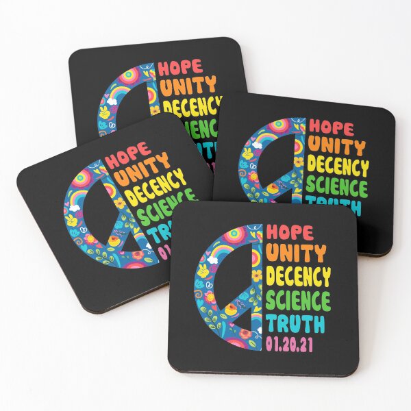 Item preview, HOPE UNITY DECENCY SCIENCE TRUTH BIDEN HARRIS  designed and sold by MagicBoutique.