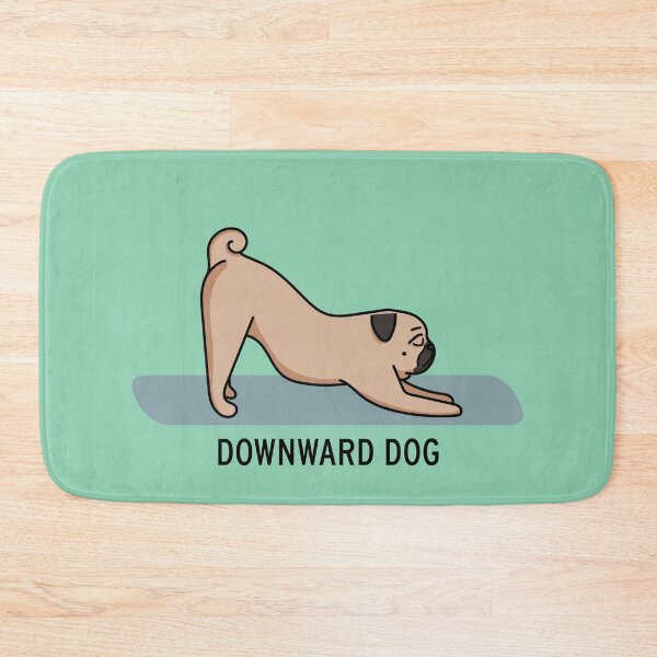 Item preview, A Pugs Guide to Yoga - Downward Dog designed and sold by FabiolaSantos.