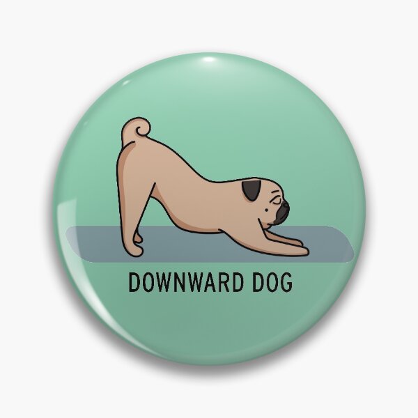 Item preview, A Pugs Guide to Yoga - Downward Dog designed and sold by FabiolaSantos.