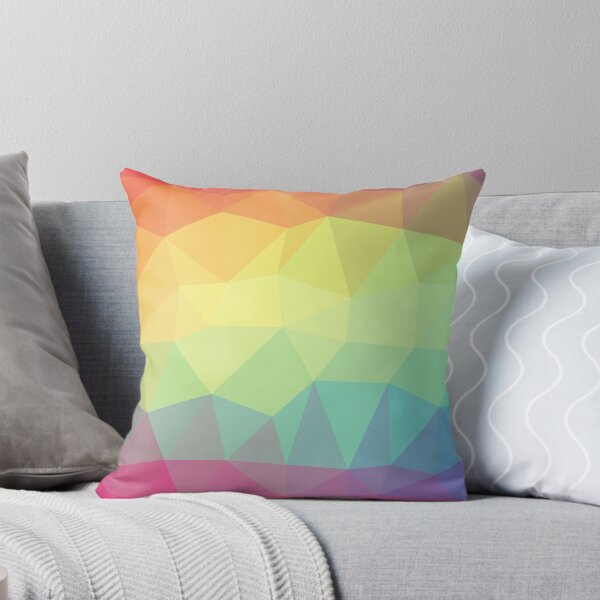 Item preview, Rainbow Polygon Geometric Pattern designed and sold by KammilDesigns.