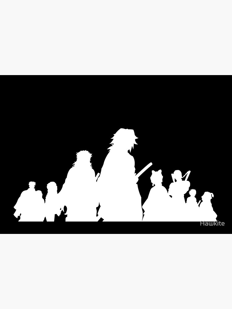  Demon  Slayer  Pillars white silhouettes  Kimetsu no Yaiba 