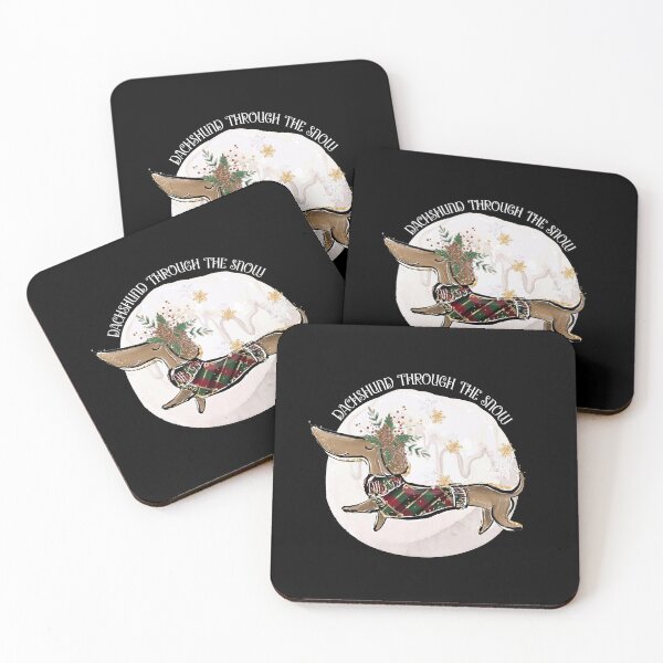 Item preview, Dachshund Through the Snow Christmas Greeting designed and sold by Jennifer Church.