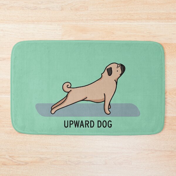 Item preview, A Pugs Guide to Yoga - Upward Dog designed and sold by FabiolaSantos.