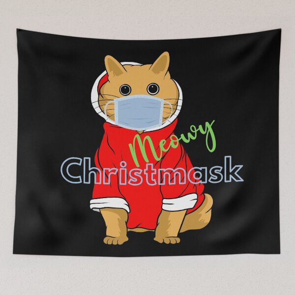 Item preview, Meowy Christmask | Christmas Cats designed and sold by SerendipityNow.