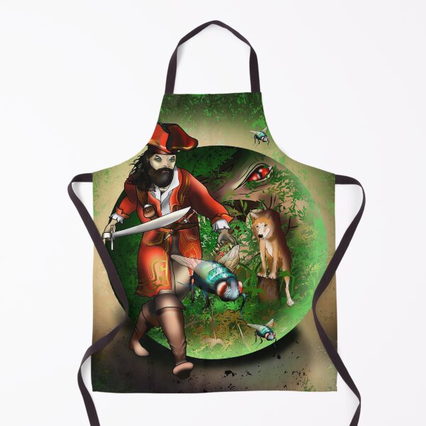 Item preview, Pirate on island of the flies designed and sold by CuisineCat.