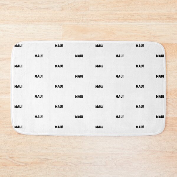 Item preview, maui island sticker hawaii black and white designed and sold by maplunk.