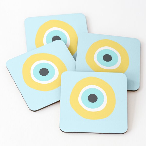 Item preview, Yellow Evil Eye designed and sold by TheEyeAmongUs.