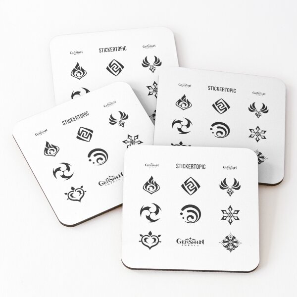 Item preview, Genshin Impact Black Pack designed and sold by stickertopic.