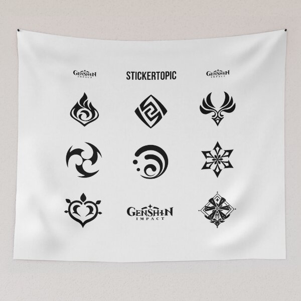 Item preview, Genshin Impact Black Pack designed and sold by stickertopic.