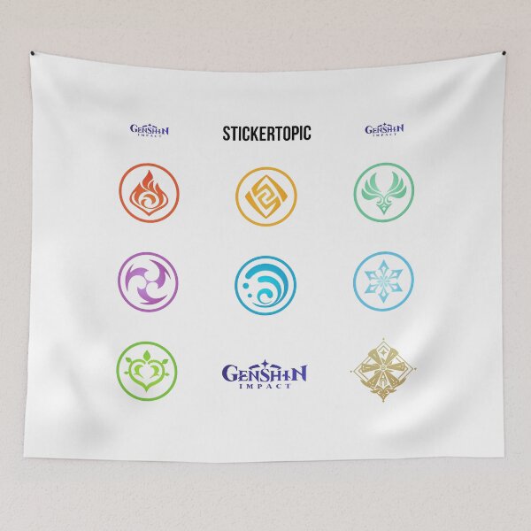 Item preview, Genshin Impact Circle Pack designed and sold by stickertopic.
