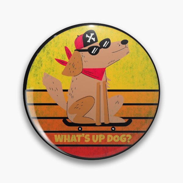 Item preview, What's Up Dog Skater Distressed designed and sold by Coder-T.
