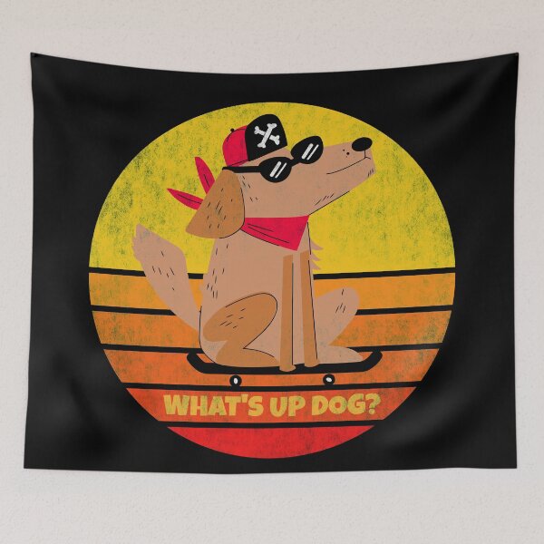 Item preview, What's Up Dog Skater Distressed designed and sold by Coder-T.