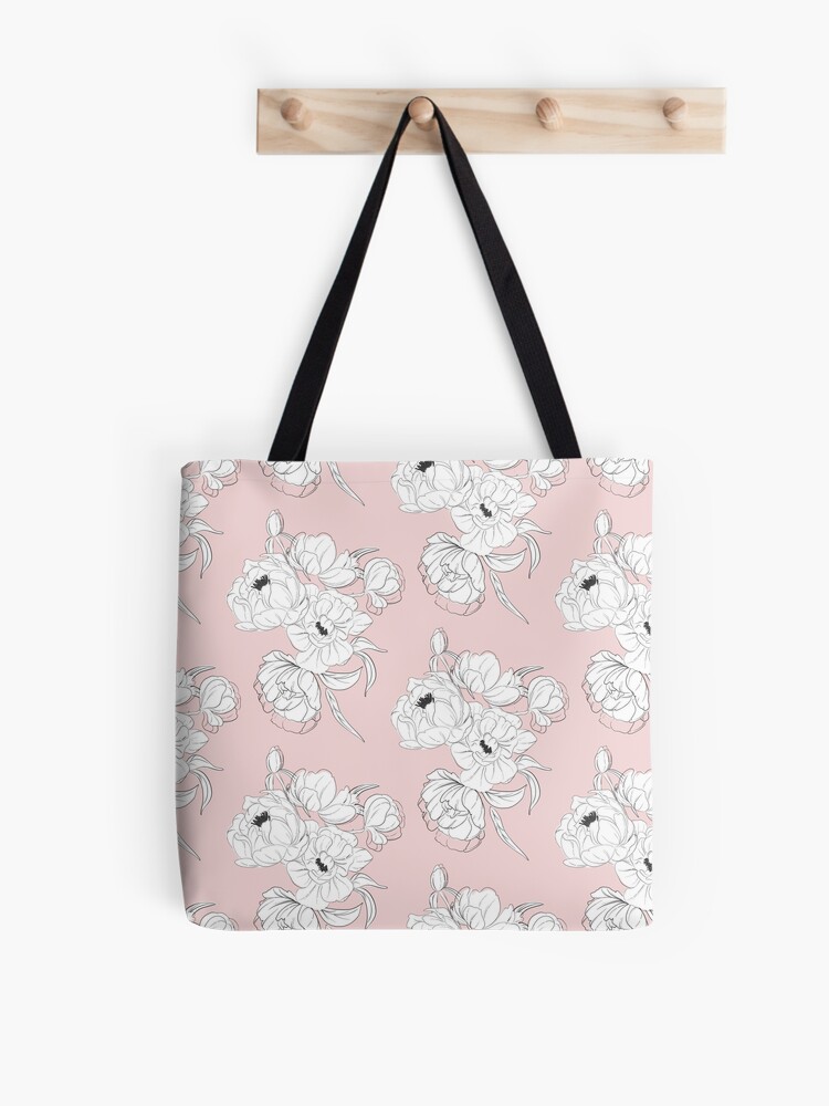 Bolsa de tela «Peonias en rosa» de Milatoo | Redbubble