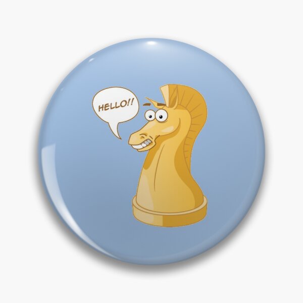 Item preview, Fun Chess Knight Saying Hello  designed and sold by Artsy-Craft.