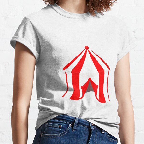 Circus Tent in Red and White Classic T-Shirt