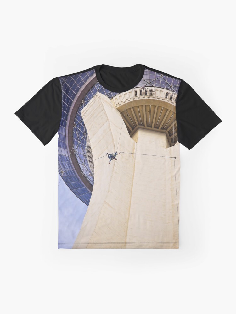 Thumbnail 4 of 5, Graphic T-Shirt, Stratosphere Tower Jumper Las Vegas designed and sold by travelways.