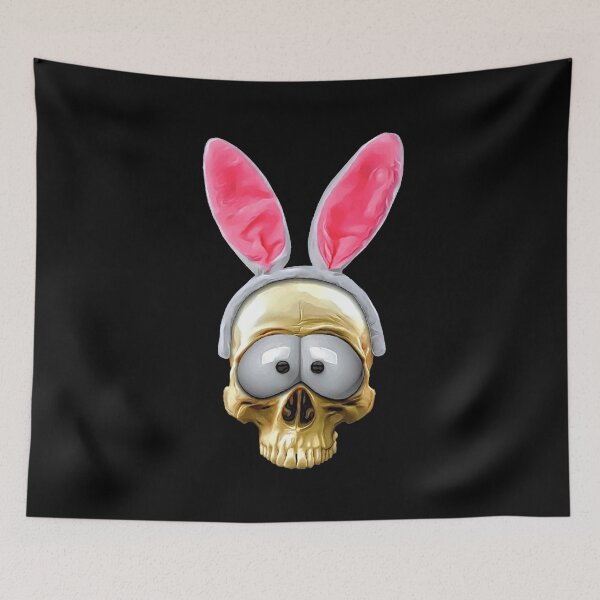 Item preview, funny bunny skull designed and sold by drizzd.