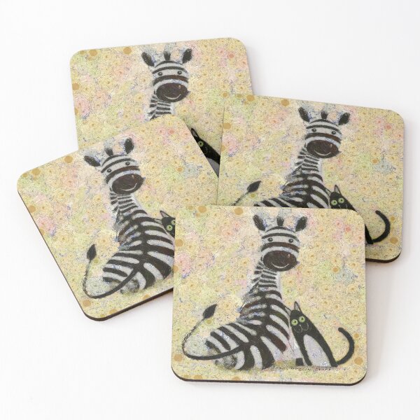 Item preview, ZEBRA WITH CAT designed and sold by Jean Gregory Evans.