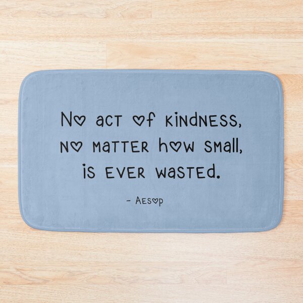 Item preview, Kindness Quote on Pantone Cerulean Blue designed and sold by Whoopsidoodle.