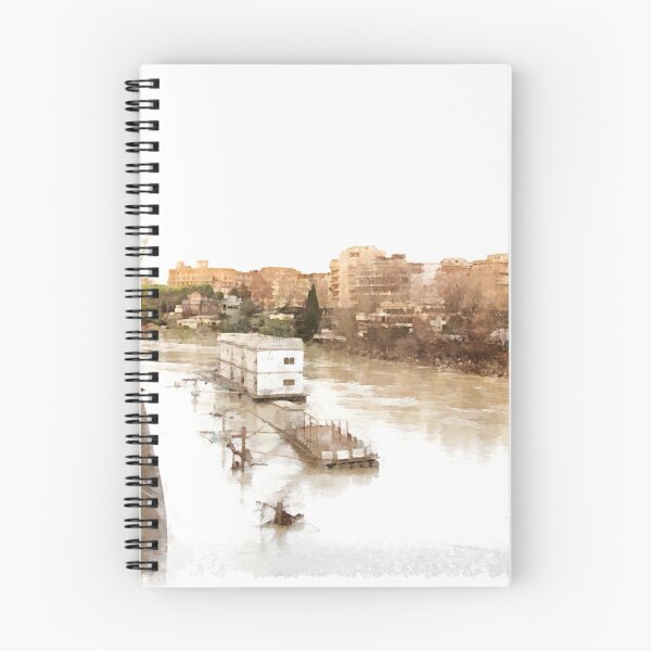 Item preview, Rome: Tiber River boats and urban landscape designed and sold by Giuseppe Cocco.