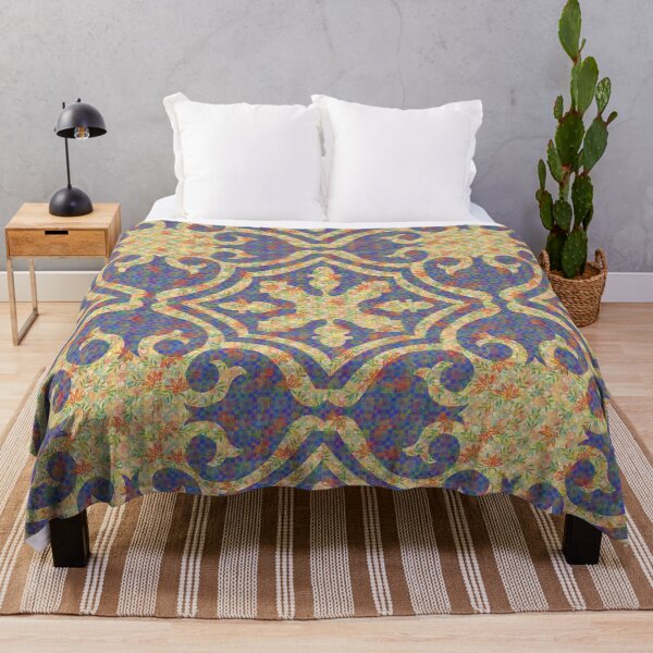 Item preview, abstract floral colored illustration pattern designed and sold by ErhanArt.