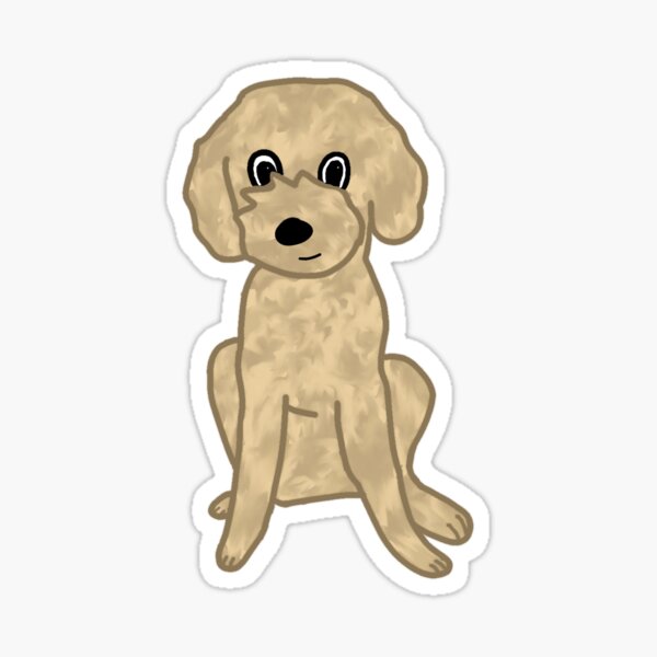 Cute Lil' Fuzzy Pup :3 Sticker