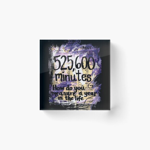 Item preview, Rent music art painting broadway musical theater theatre Jonathan Larson singer gift quote mixed media book art painting original art designed and sold by LexiconOfLove.