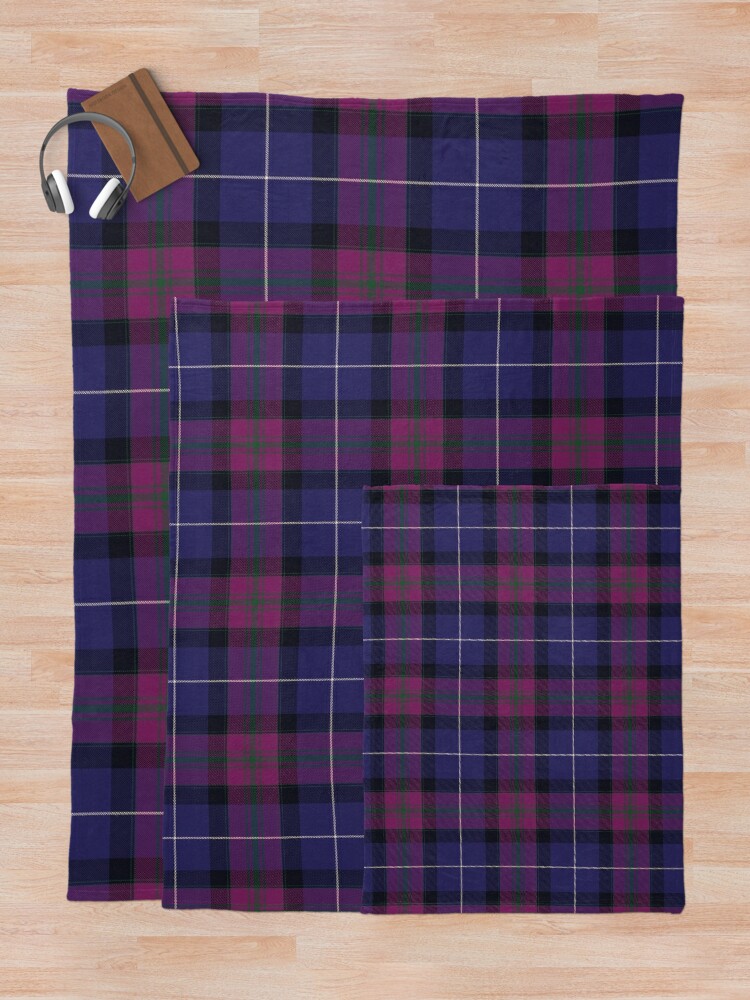 Alternate view of Pride of Scotland Tartan Pattern Throw Blanket
