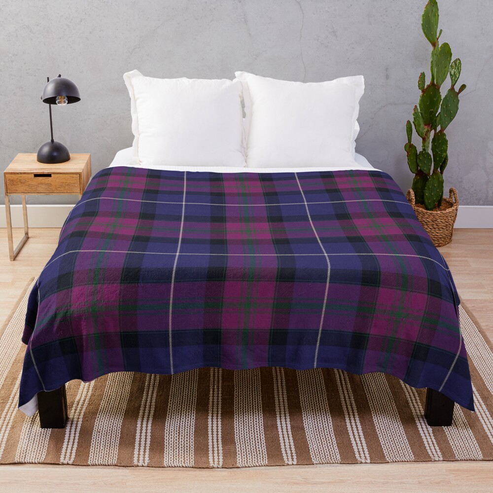 Pride of Scotland Tartan Pattern Throw Blanket