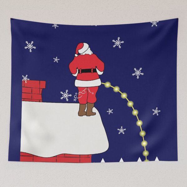 Item preview, Inappropriate Christmas Santa pee designed and sold by aruncvr.