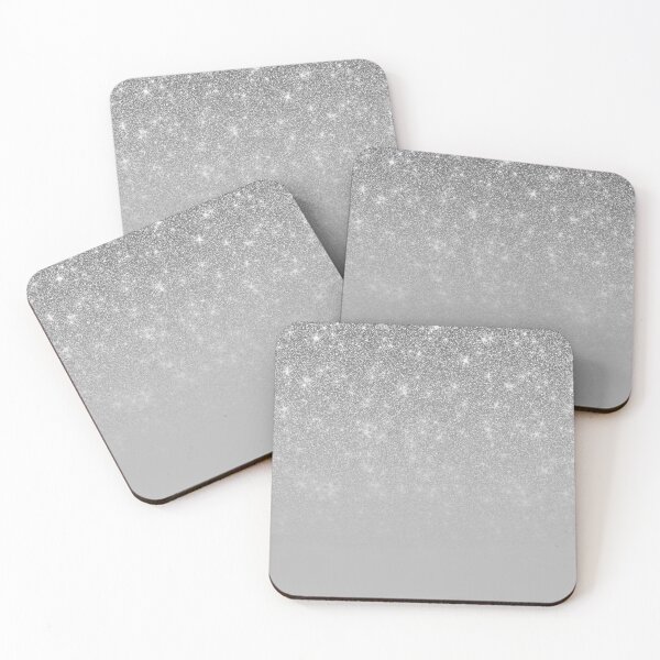 Item preview, Glam Silver Grey Ombre Gradient designed and sold by Julie Erin Designs.