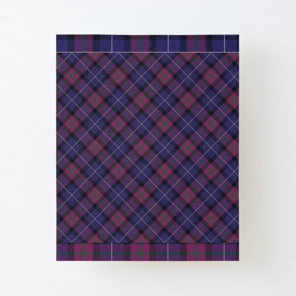 Pride of Scotland Tartan Pattern Canvas Mounted Print