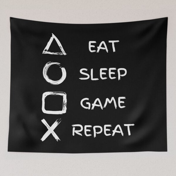 Item preview, Eat Sleep Game Repeat designed and sold by vibrantyy.